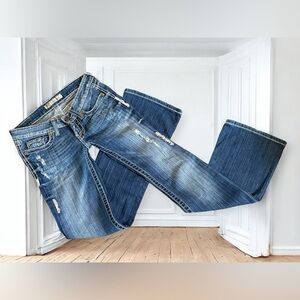 1034 Buckle BKE Stella Jeans 24 (27x31) ultra low rise bootcut flare stretch